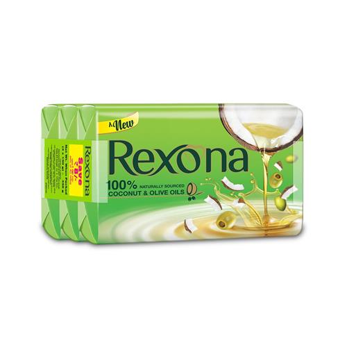 REXONA COCONUT_AND_OLIVE OILS SOAP 3*150g